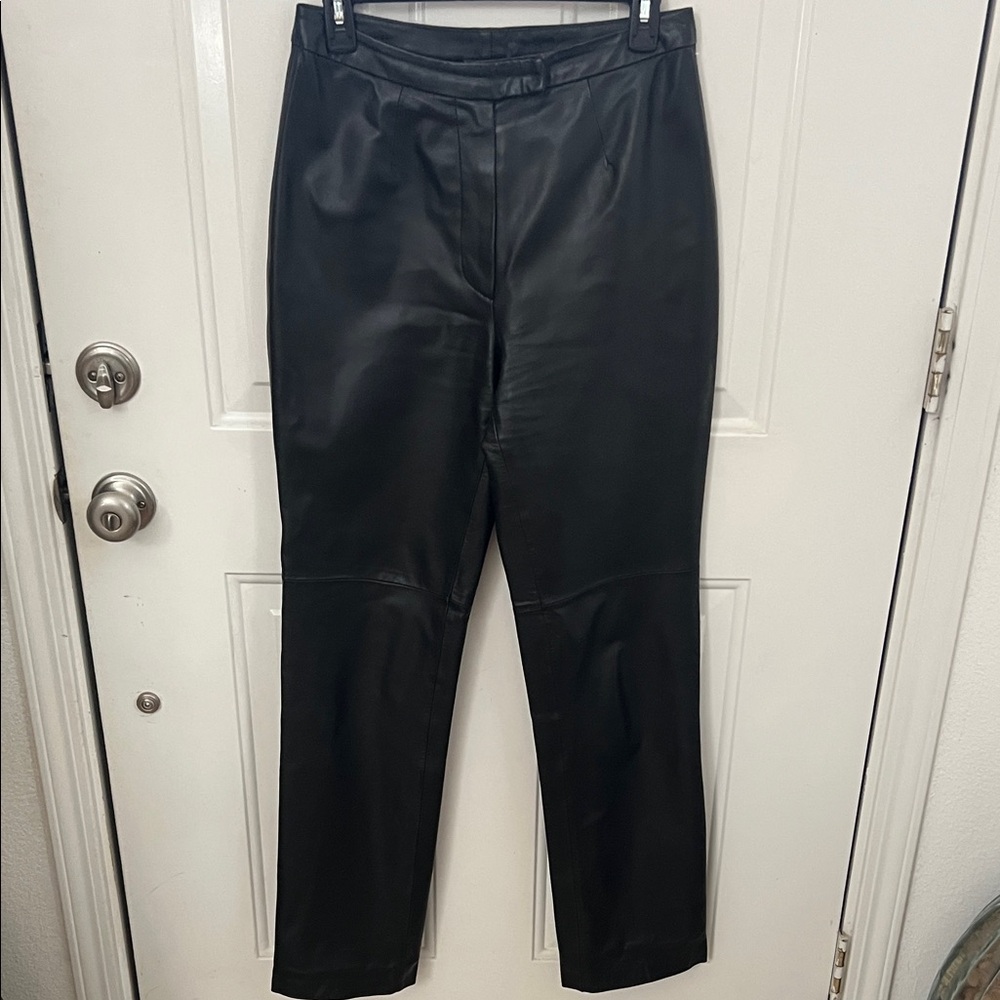 Black leather pants Bernardo Good condition